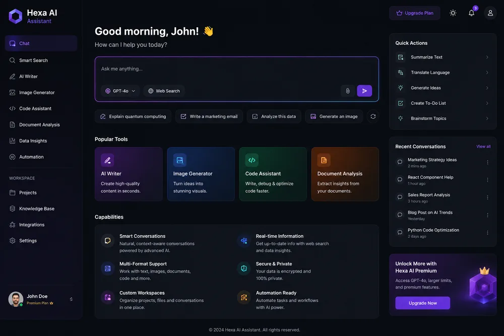 Hexa AI Assistant